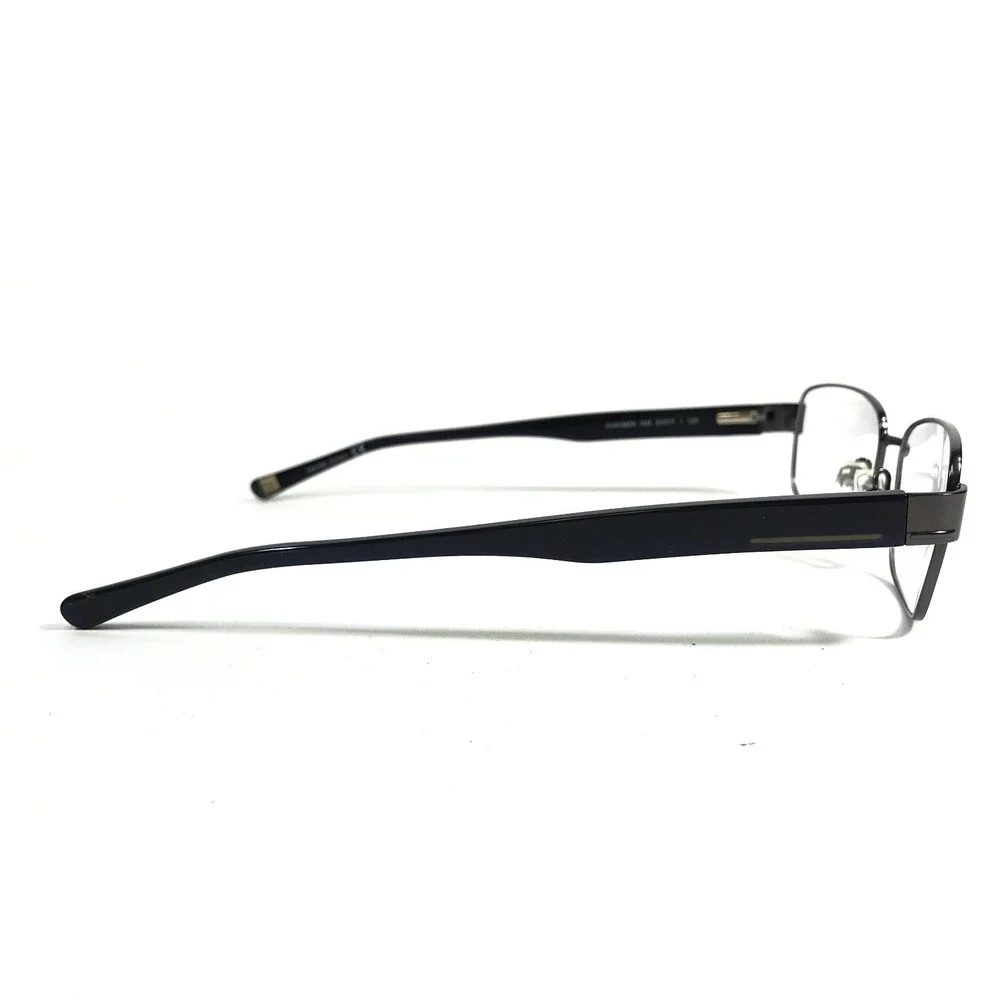 Marchon NYC Eyeglasses Frames CHAMBER 033 Grey Blue Rectangular 53-17-140